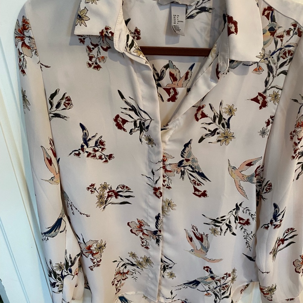 H&M floral blouse, size 4